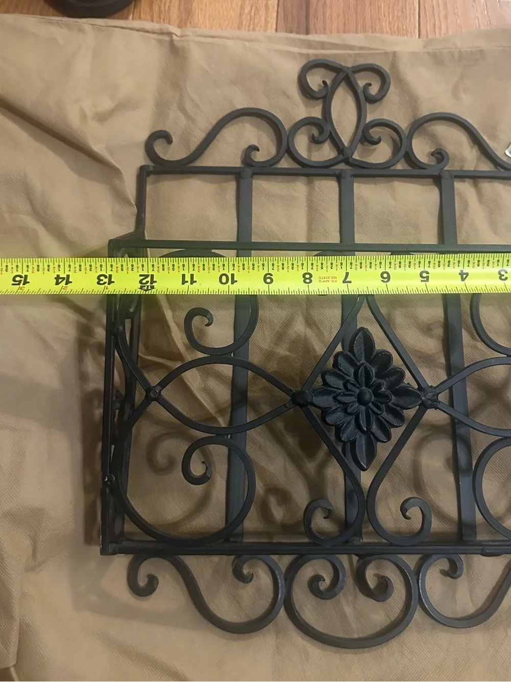 Vintage Vintage Cast Iron Wall Magazine Newspaper Mail Holder